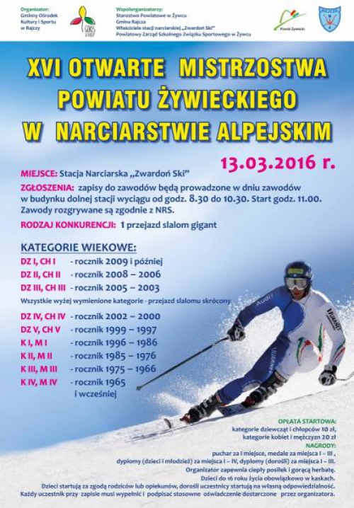 Mistrzostwa Powiatu Żywieckiego w Narciarstwie Alpejskim